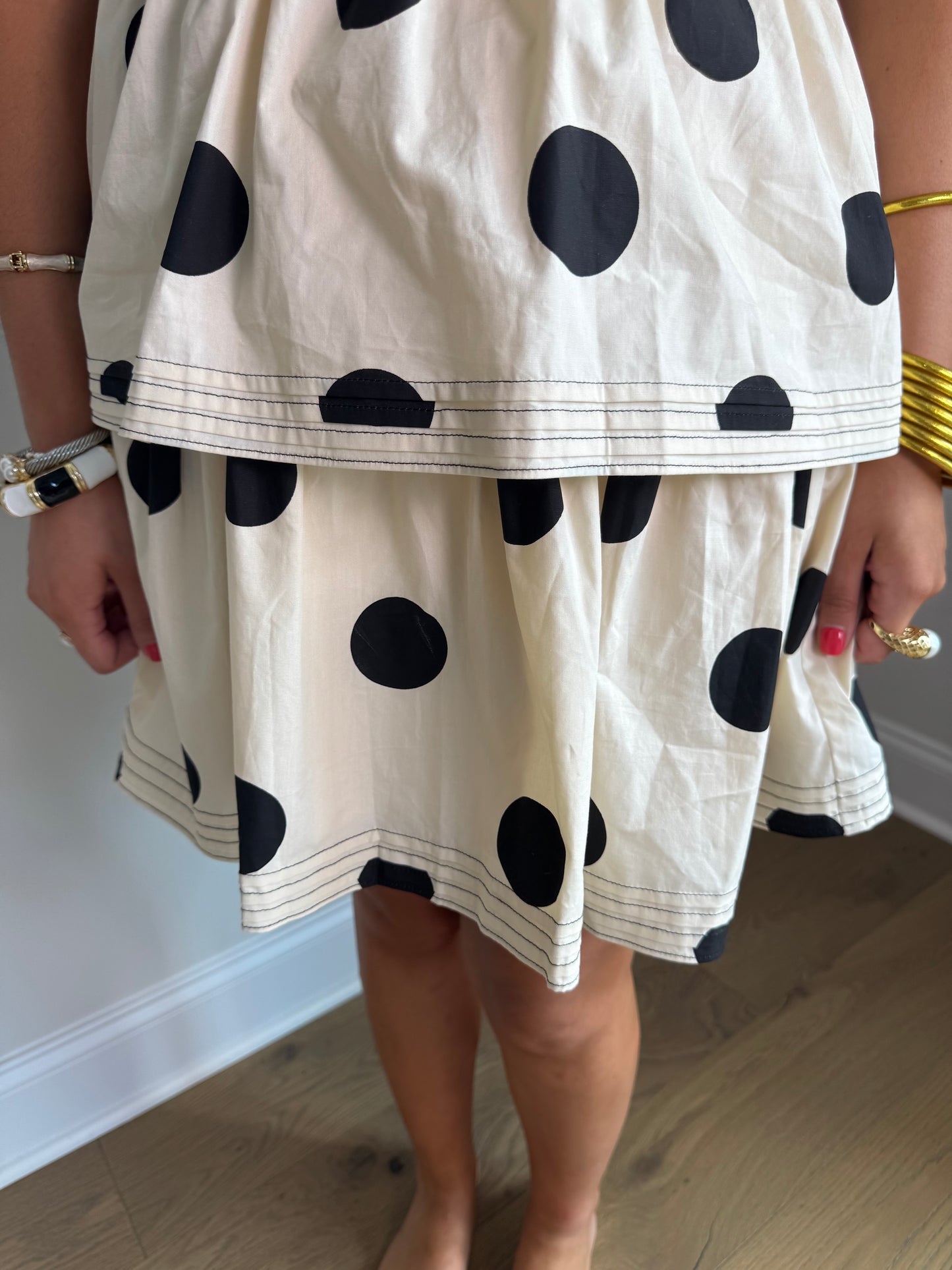 Strike a Pose Polka Dot Flutter Sleeve Dress