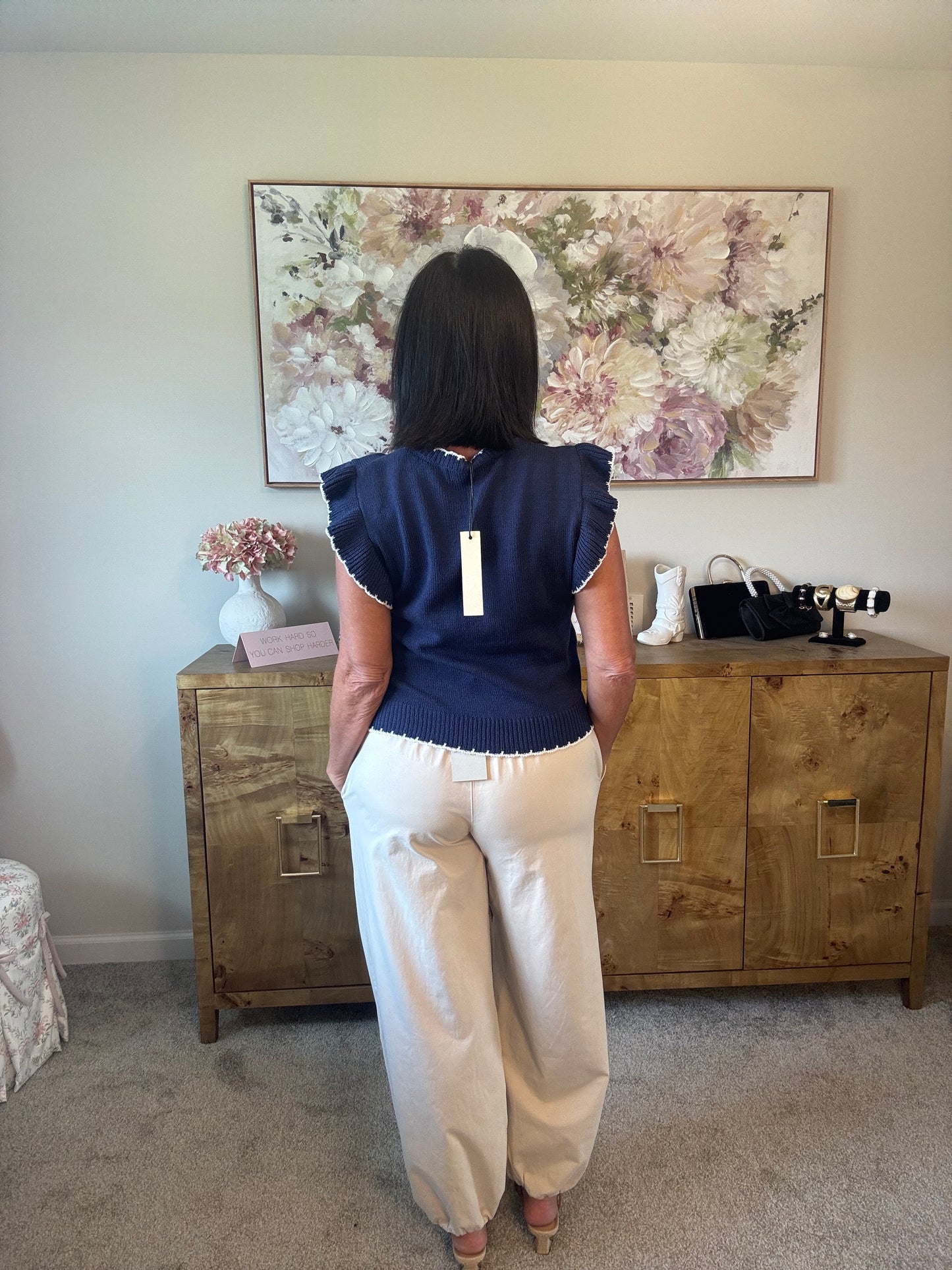 Bone Color Pocket Jogger pants