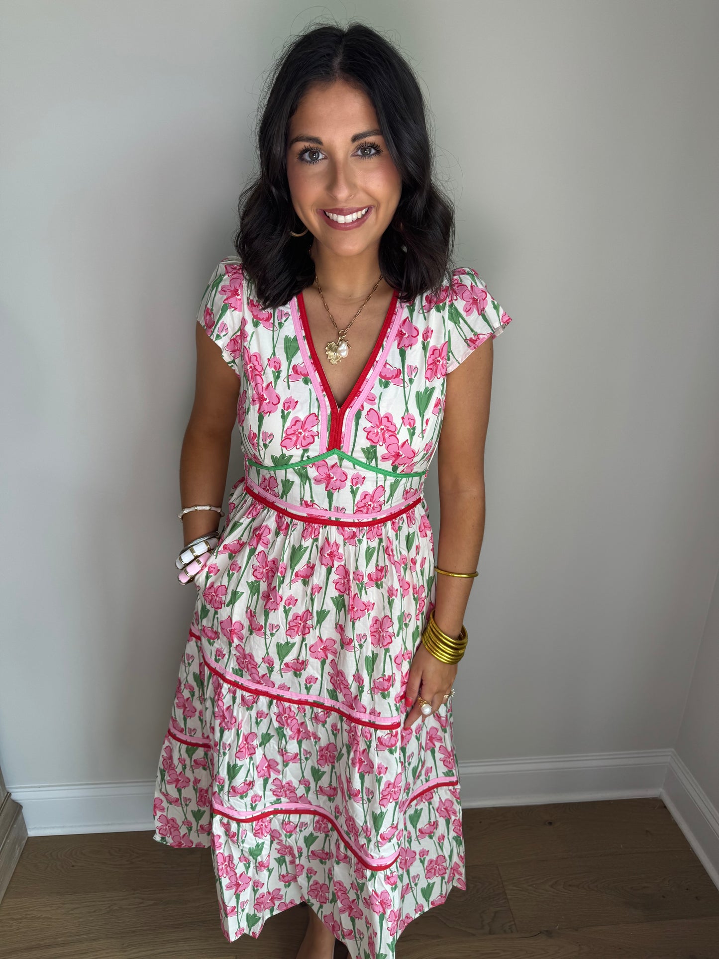 In Bloom Floral Midi Dress