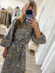 Golden Hour Floral Midi Dress