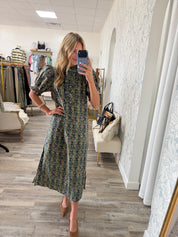 🍂 Autumn Garden Midi Dress