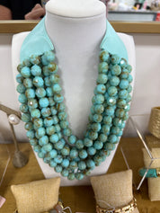 Magnetic bead necklaces