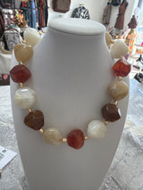 Geometric Marble Stone Necklace