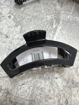 Teleties Large black open hair clip