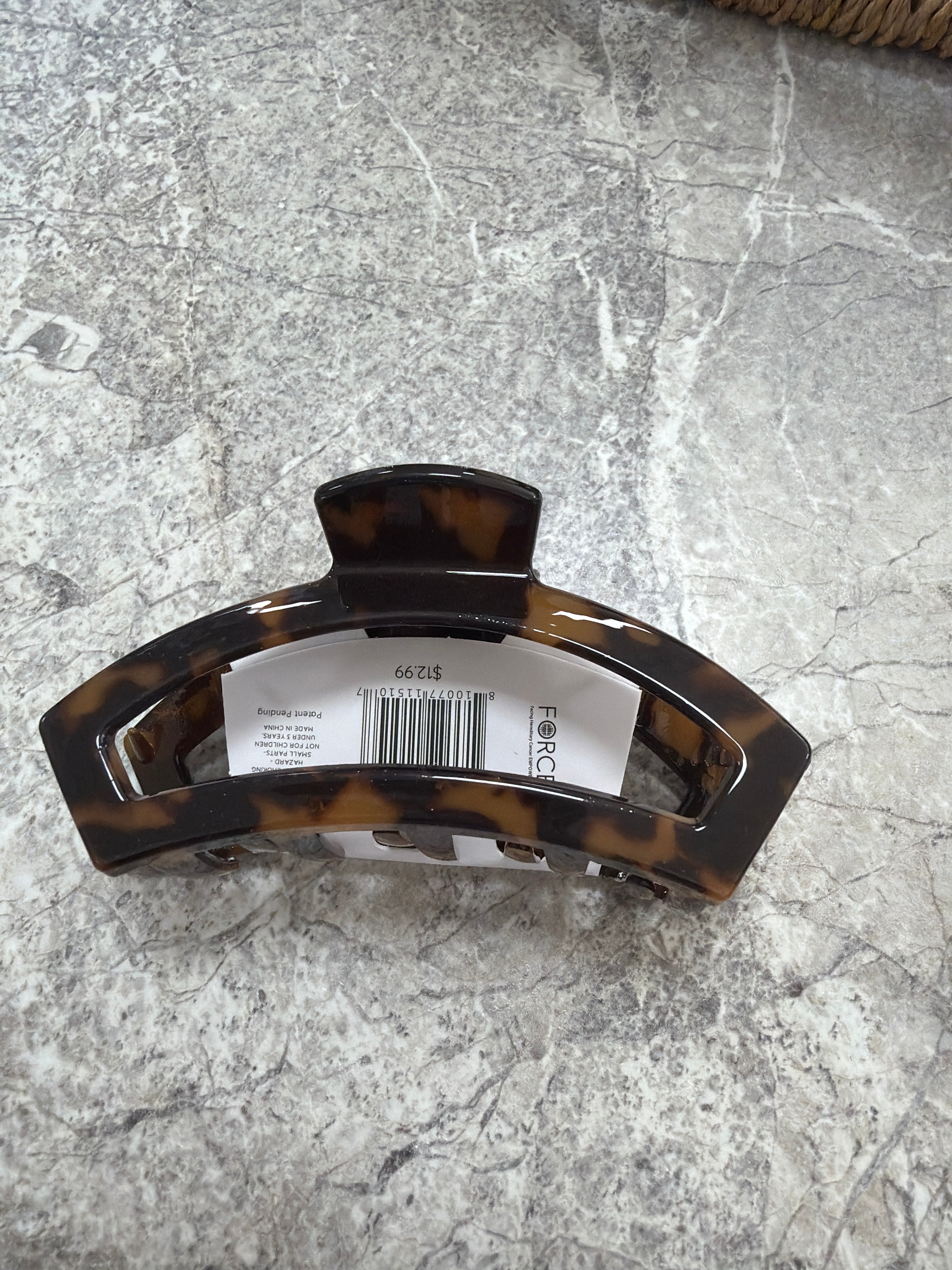 Teleties Tortoise medium open hair clip