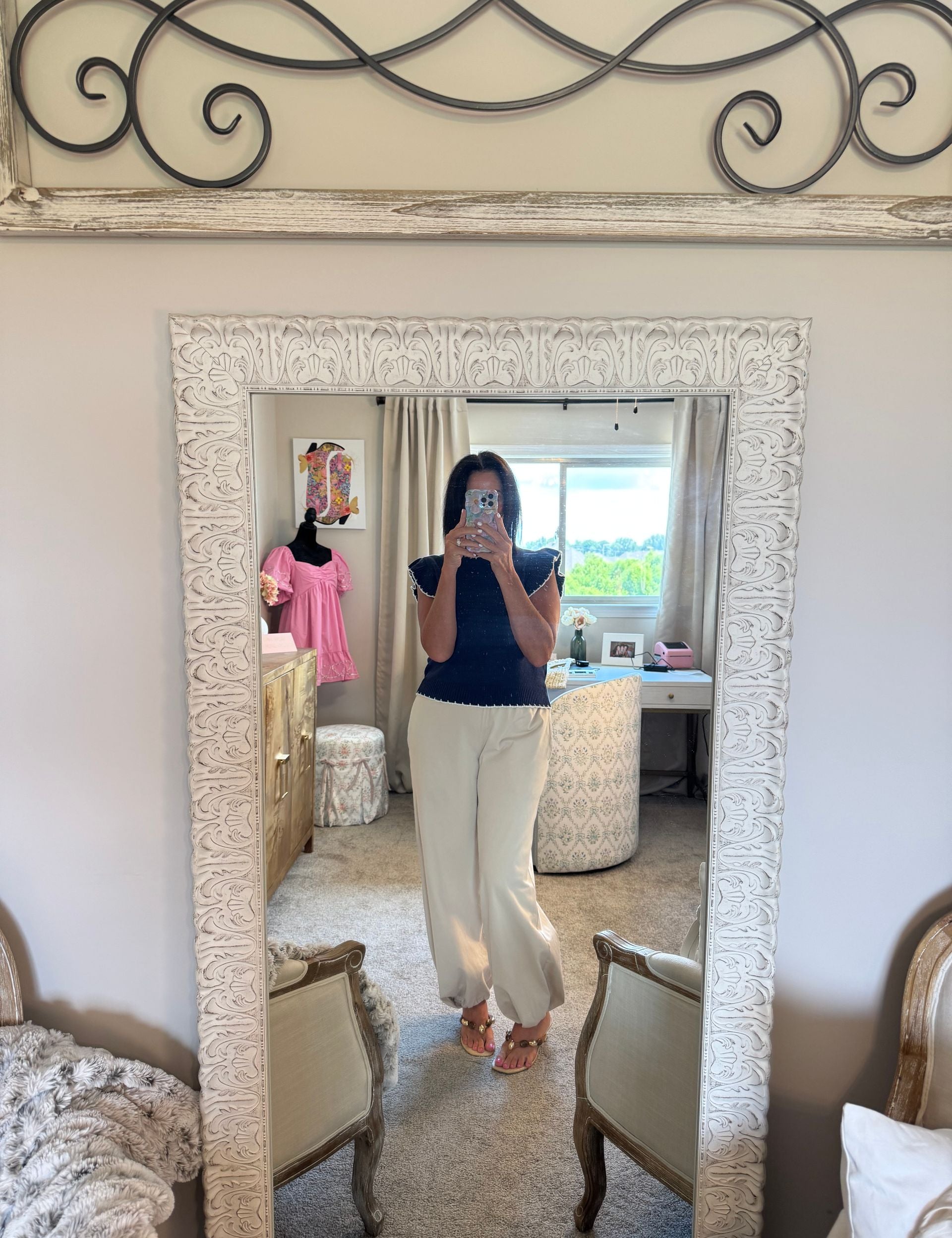 Bone Color Pocket Jogger pants