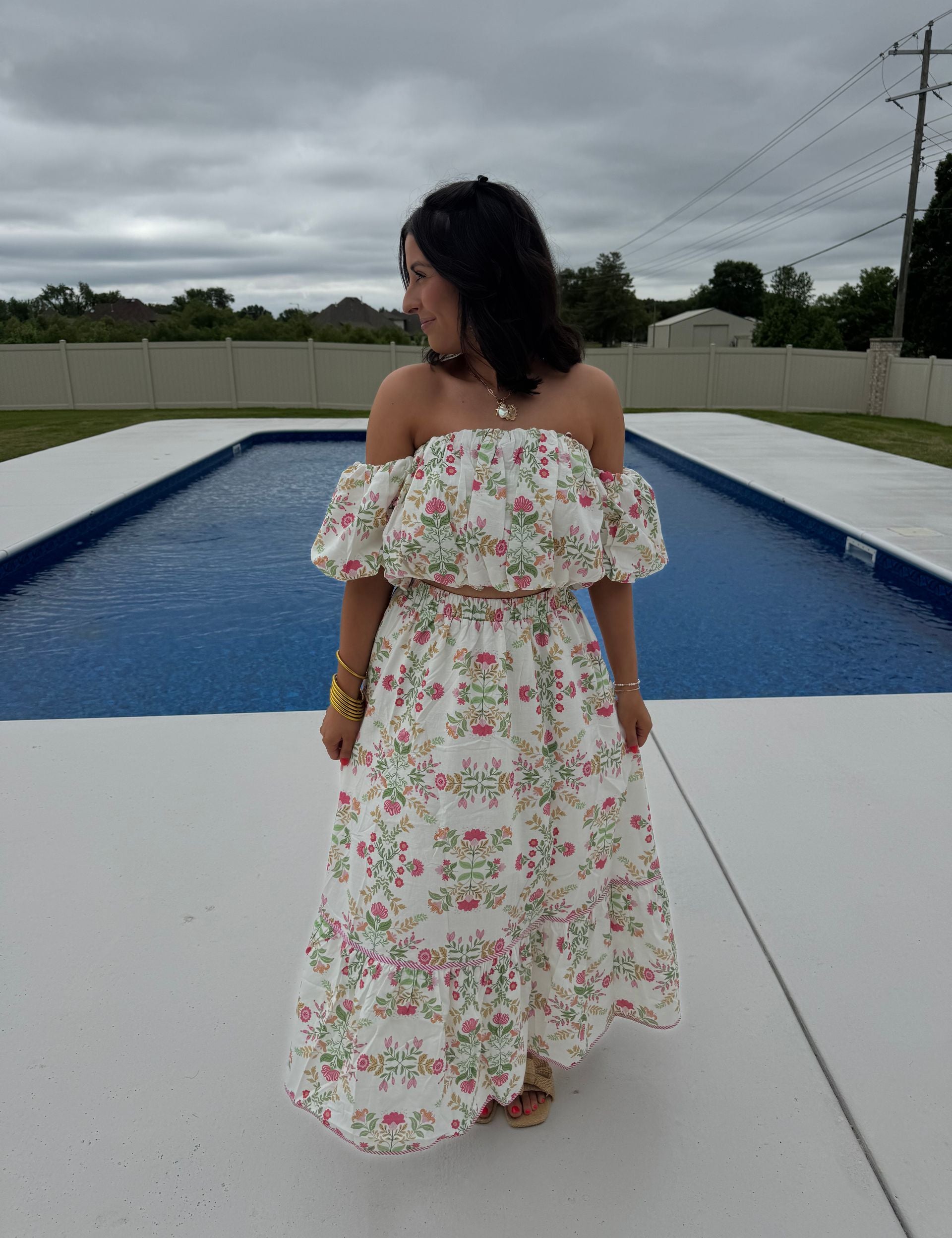 Island Paradise Two- Piece Skirt Set