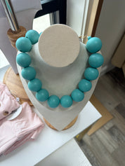 Large color bead necklaces