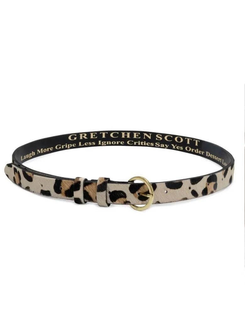 1 or 2 Inch Belted Bliss - Leopard