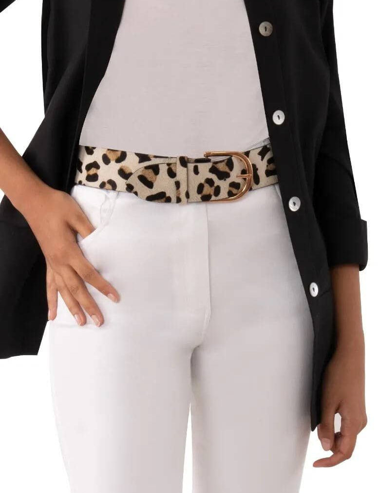 1 or 2 Inch Belted Bliss - Leopard