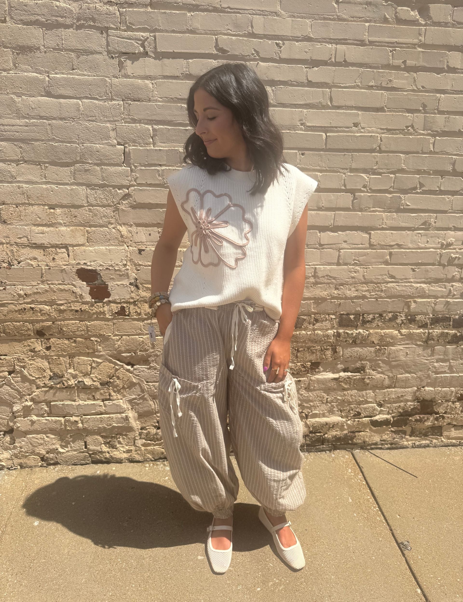 Lt. Taupe Drop Shoulder Sweater
