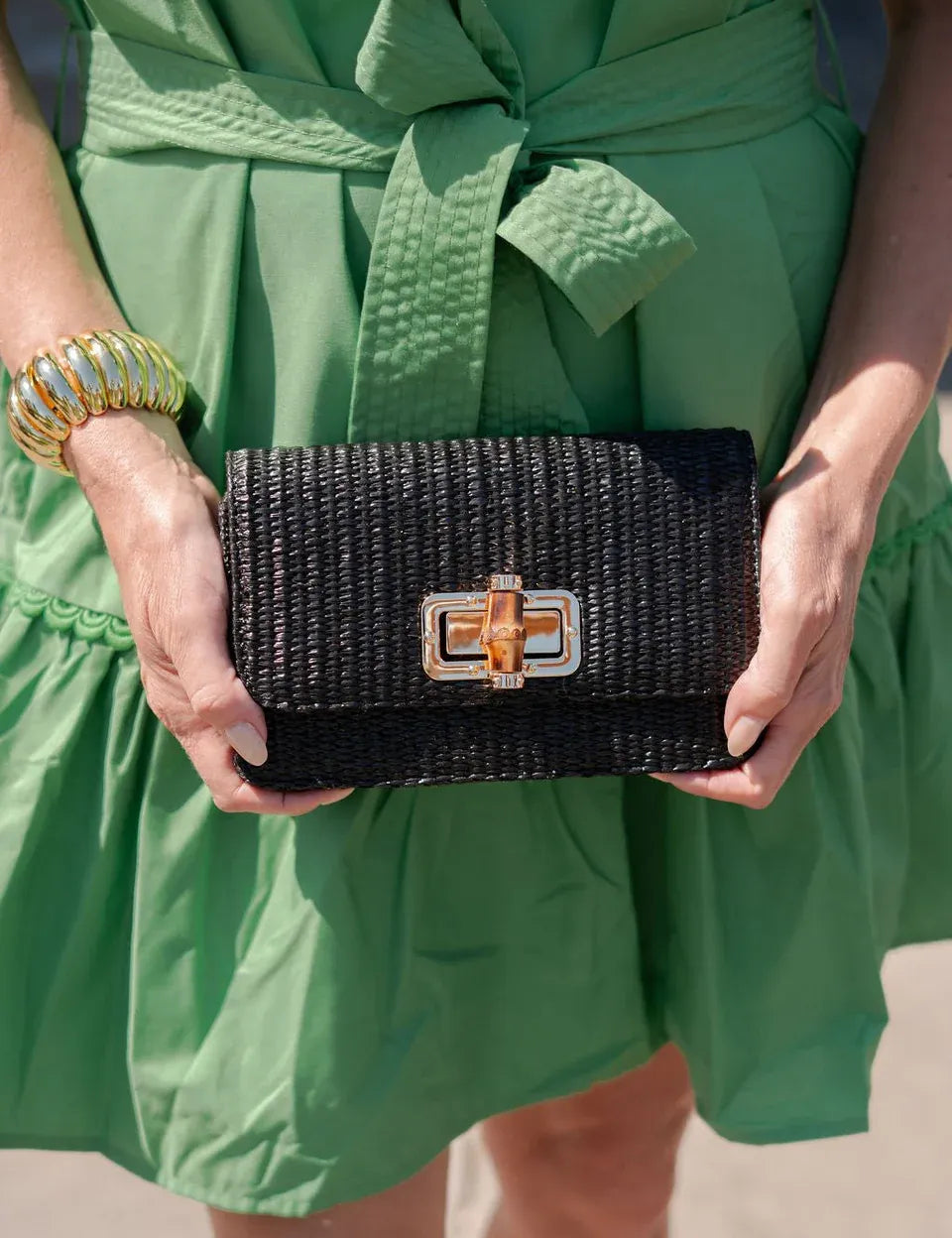 Lisi Lerch - Black Lilly Clutch