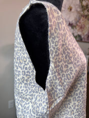 Vintage Leopard Print Button Front Vest Top