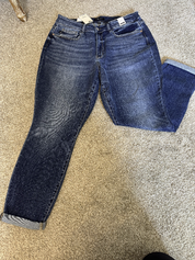 Judy Blue Mid Rise Cuffed Boyfriend Jean (Plus Size)