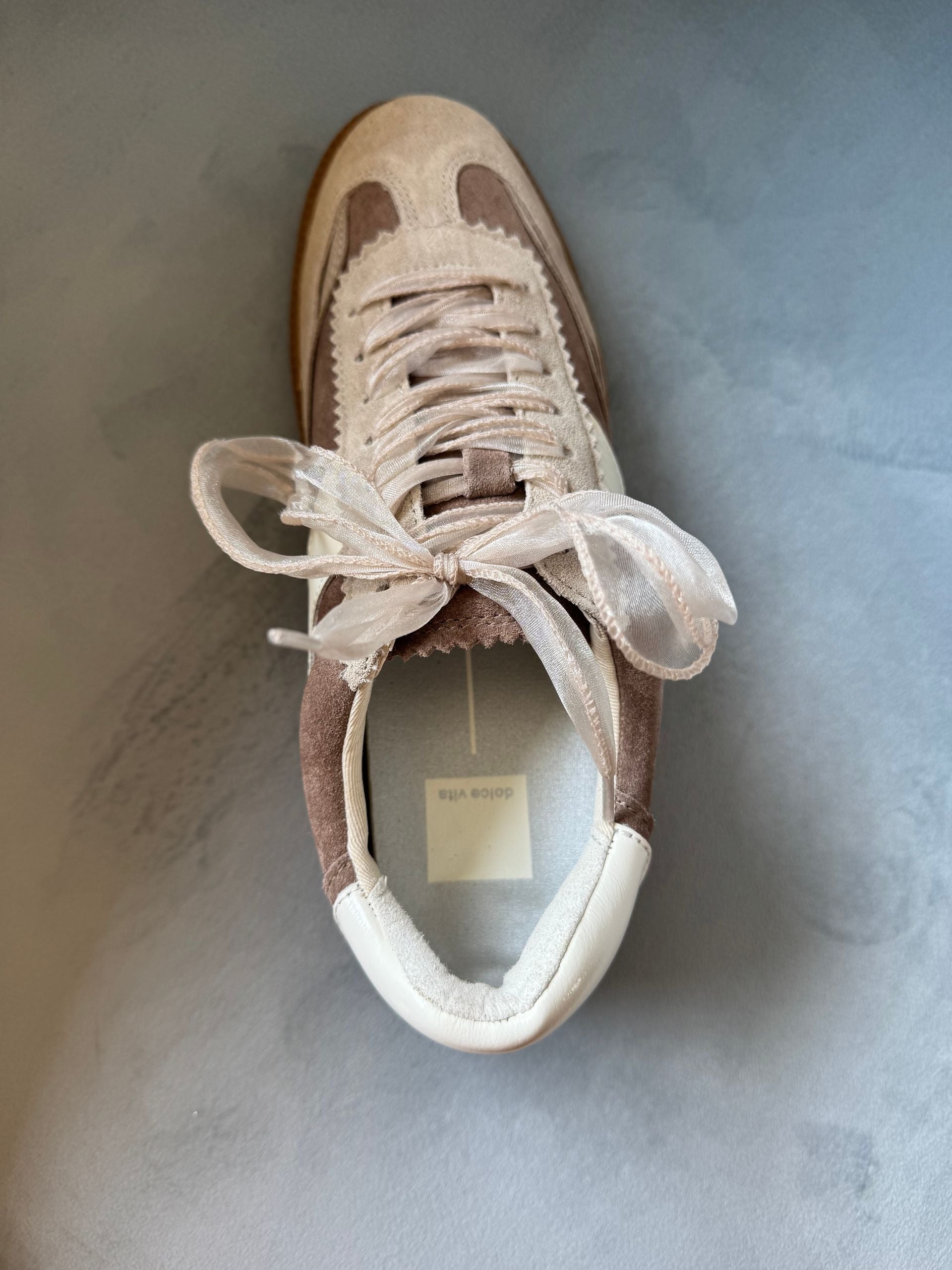 Dolce Vita Notice DK Taupe Suede Sneaker