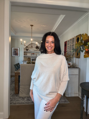 Milio Milano Classic Beige Asymmetrical Sweater