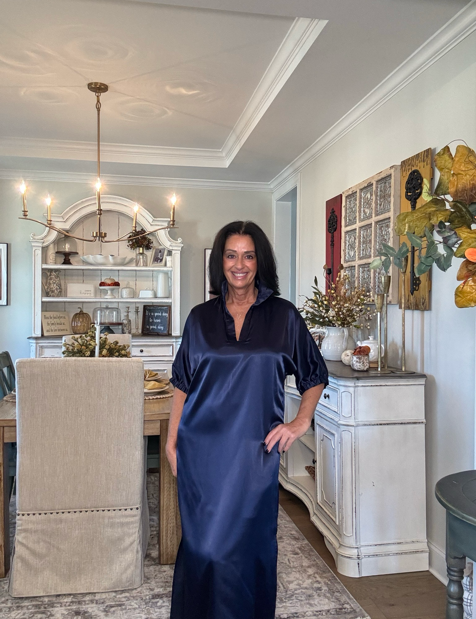 Adrienne Blakely Navy Dress