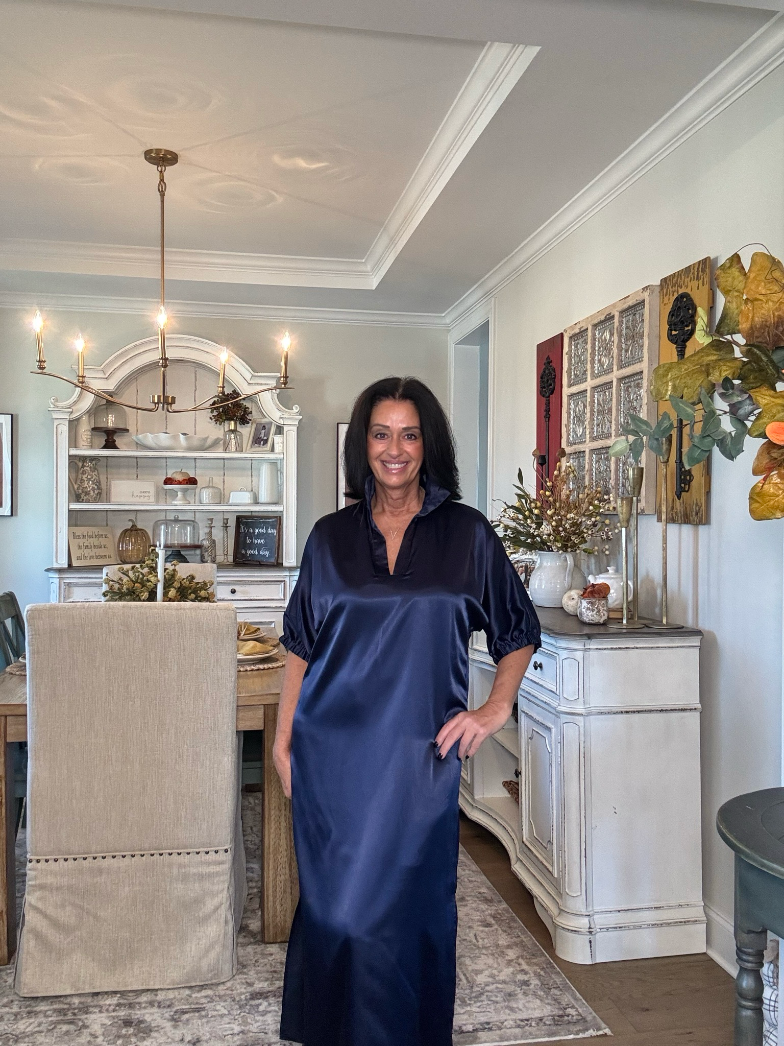 Adrienne Blakely Navy Dress