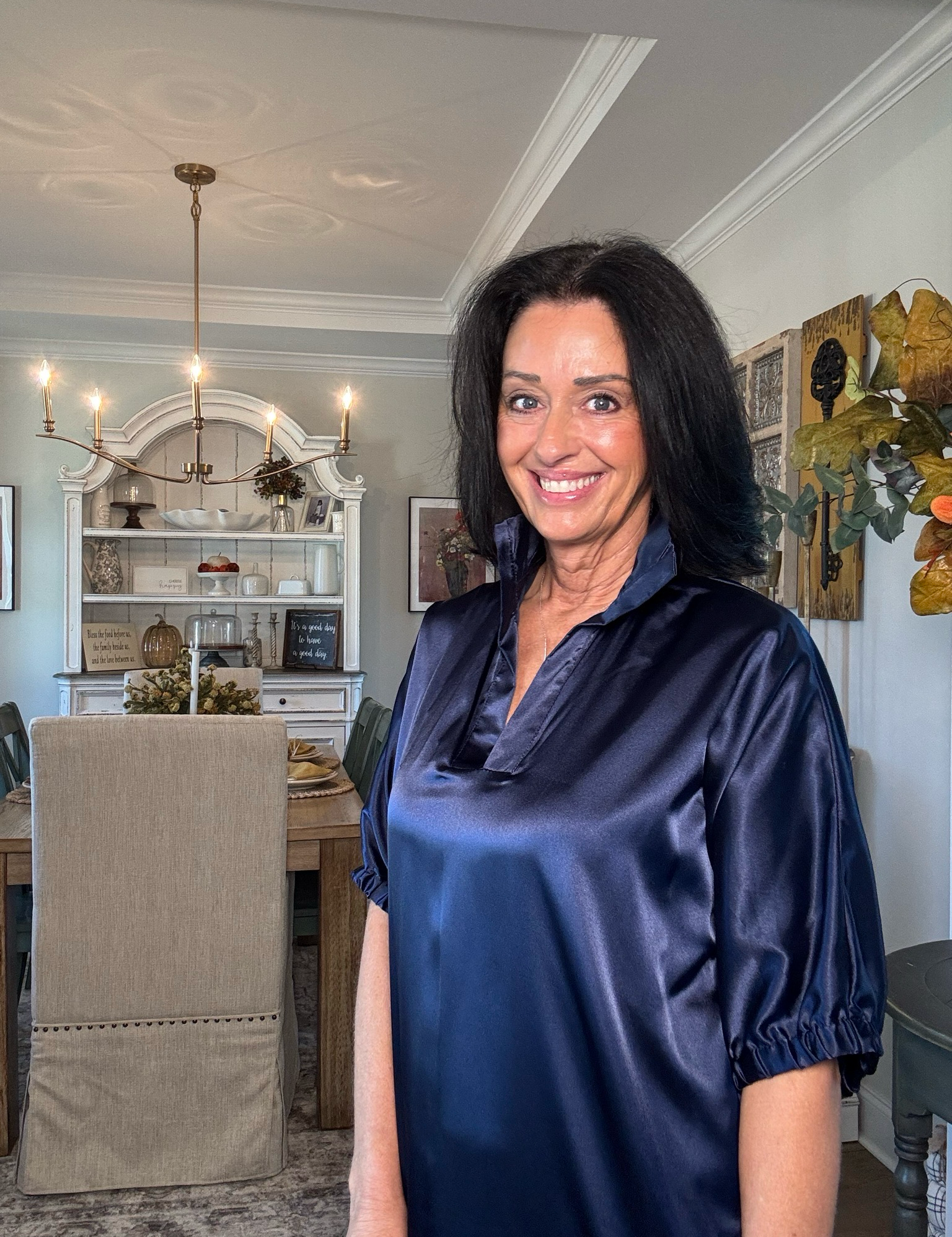 Adrienne Blakely Navy Dress