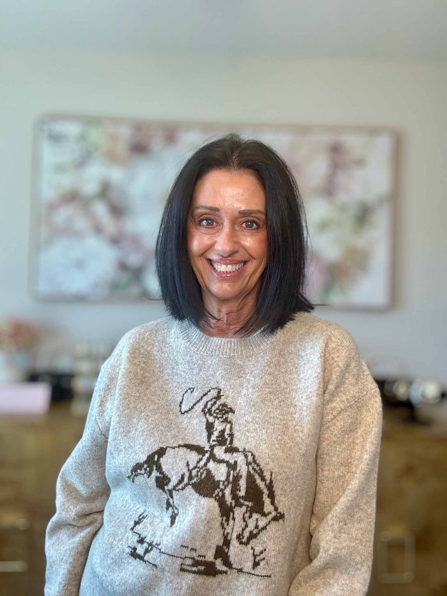 Cowboy Graphic Crew Sweater