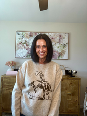 Cowboy Graphic Crew Sweater