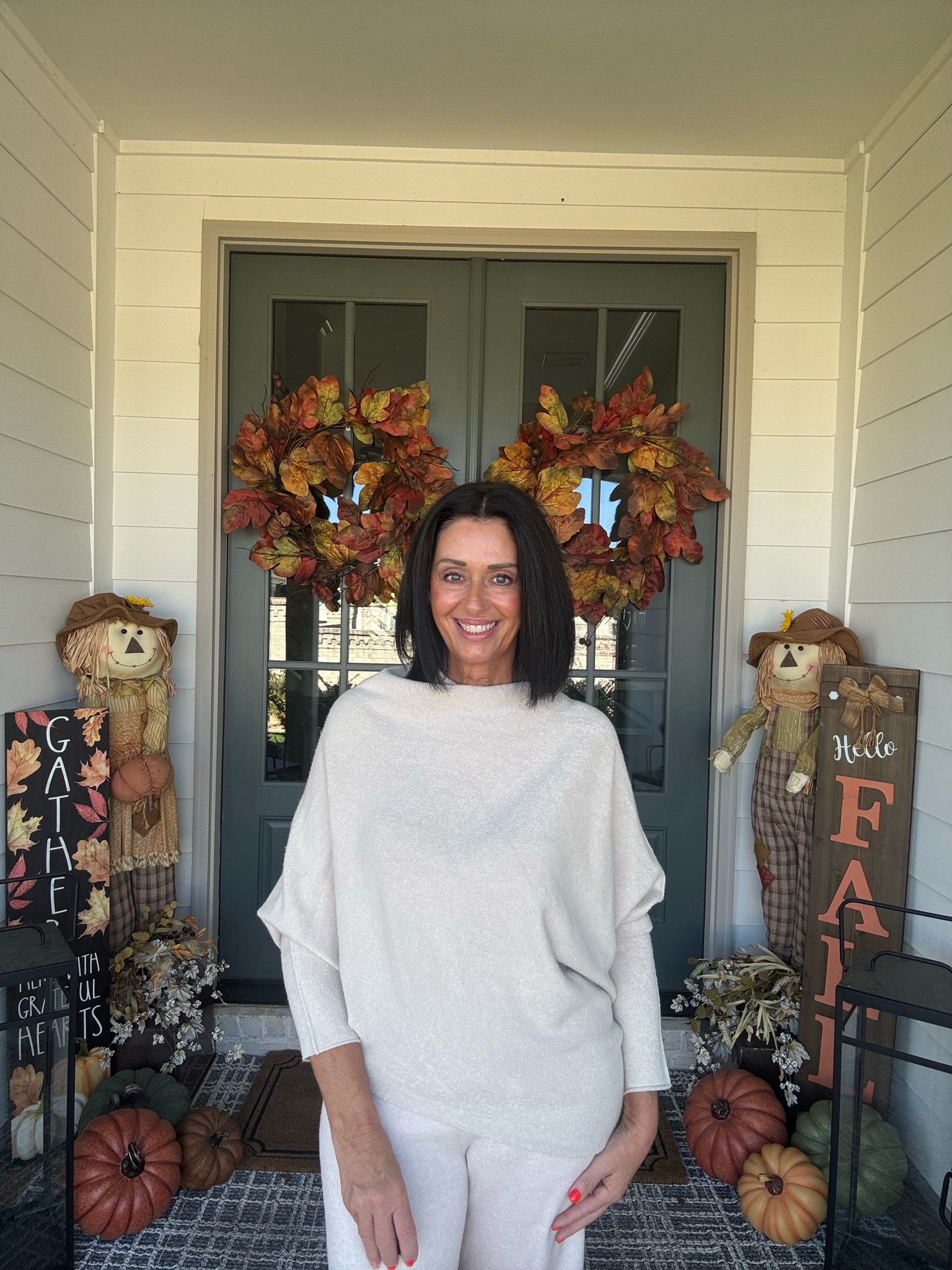 Milio Milano Classic Beige Asymmetrical Sweater
