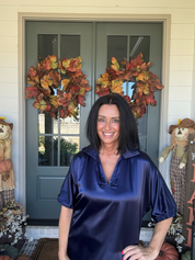 Adrienne Blakely Navy Dress