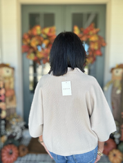 Entro Stone Ribbed Top