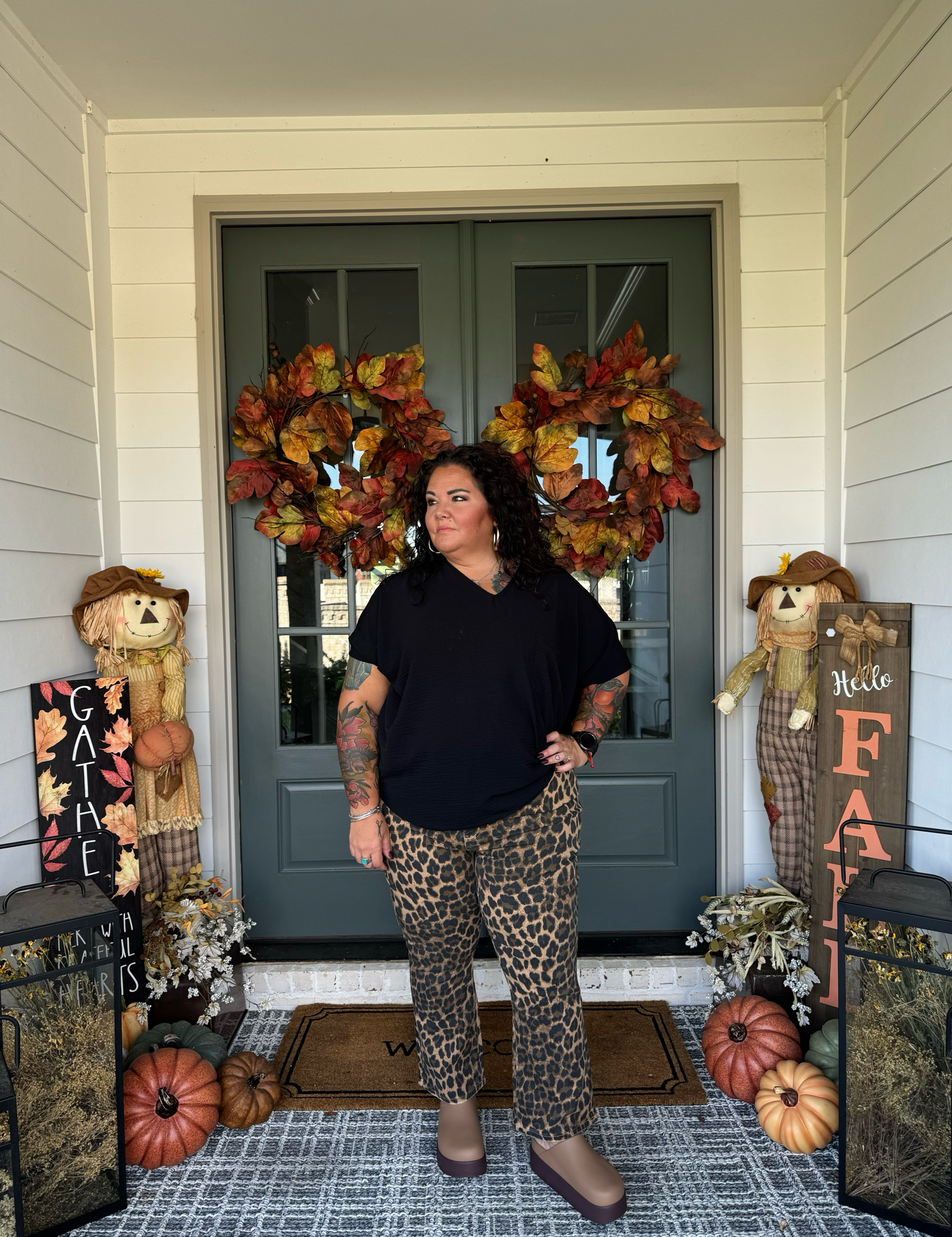 Flying Monkey Leopard Flare Jeans