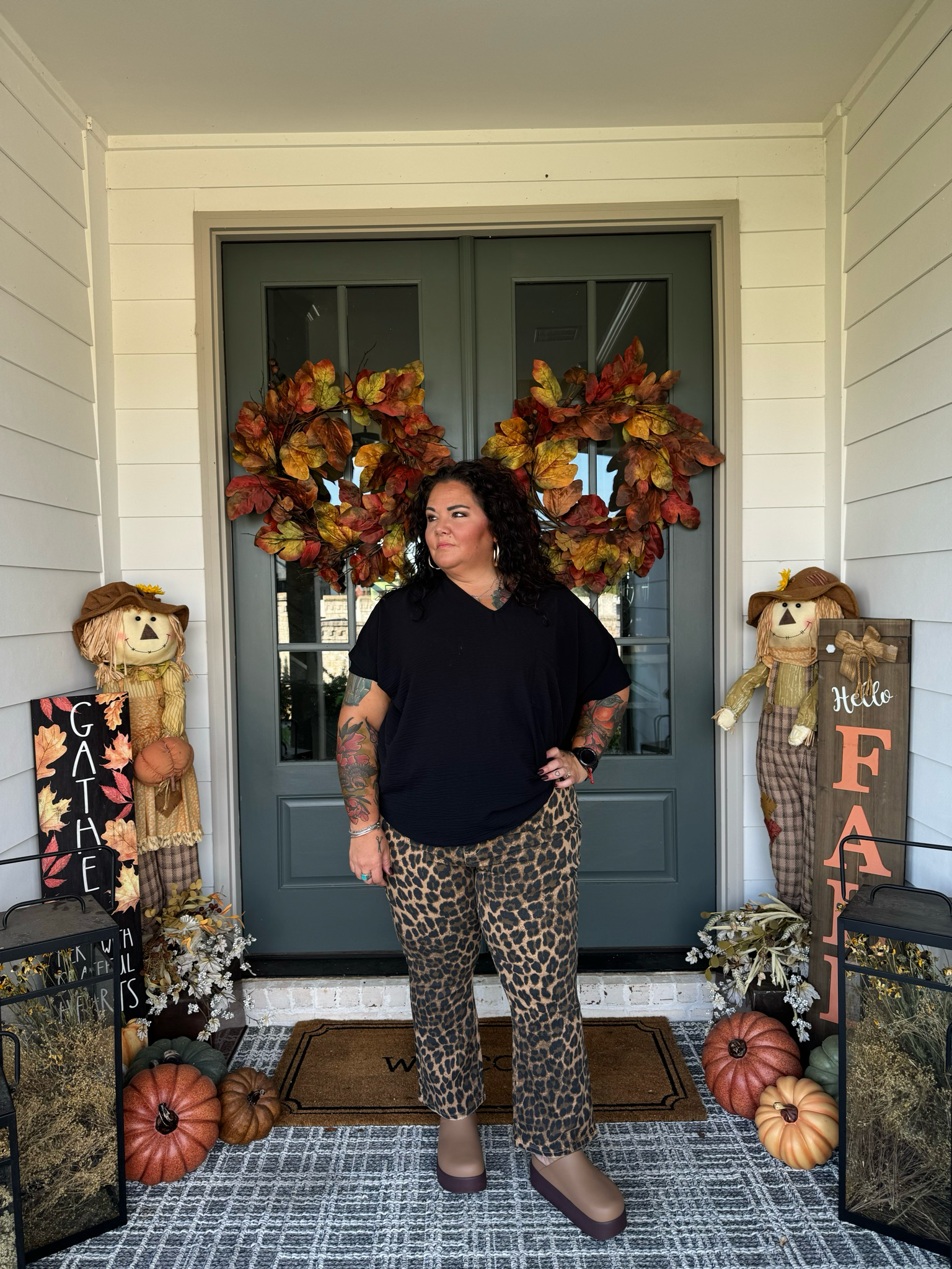Flying Monkey Leopard Flare Jeans