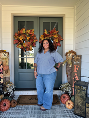 Judy Blue Vintage Wash Wide Leg Distressed Jeans
