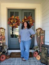 Judy Blue Vintage Wash Wide Leg Distressed Jeans