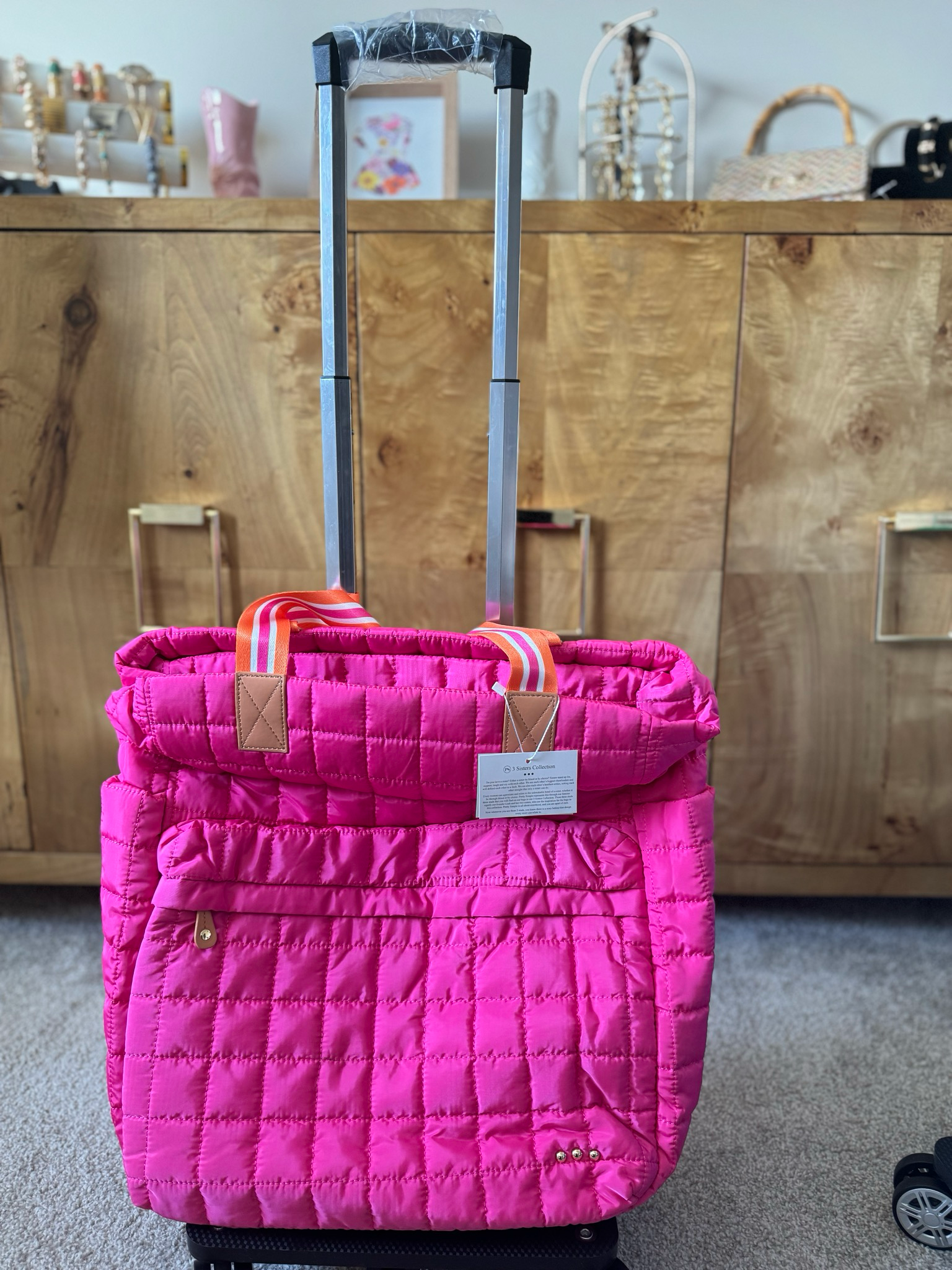 Tenely Quilted Tote Roller Bag (Comes In 4 Colors)