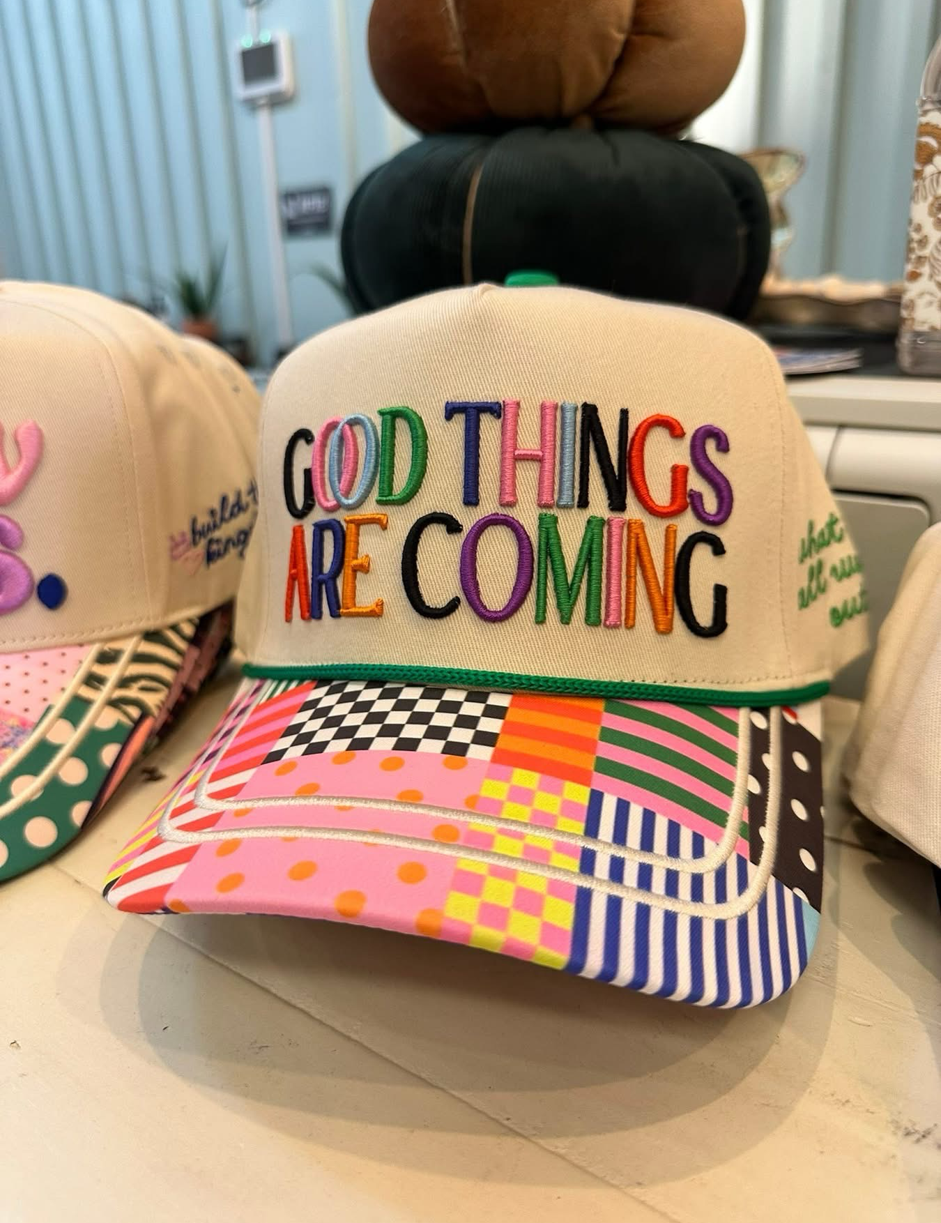 Good Things Are Coming Colorful Hat