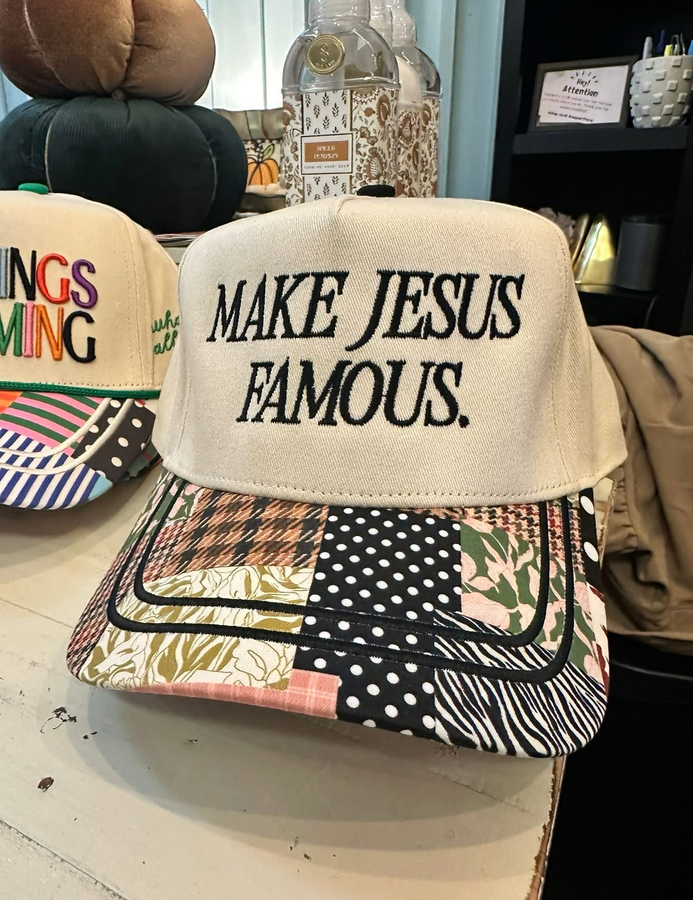 Make Jesus Famous Patchwork Hat