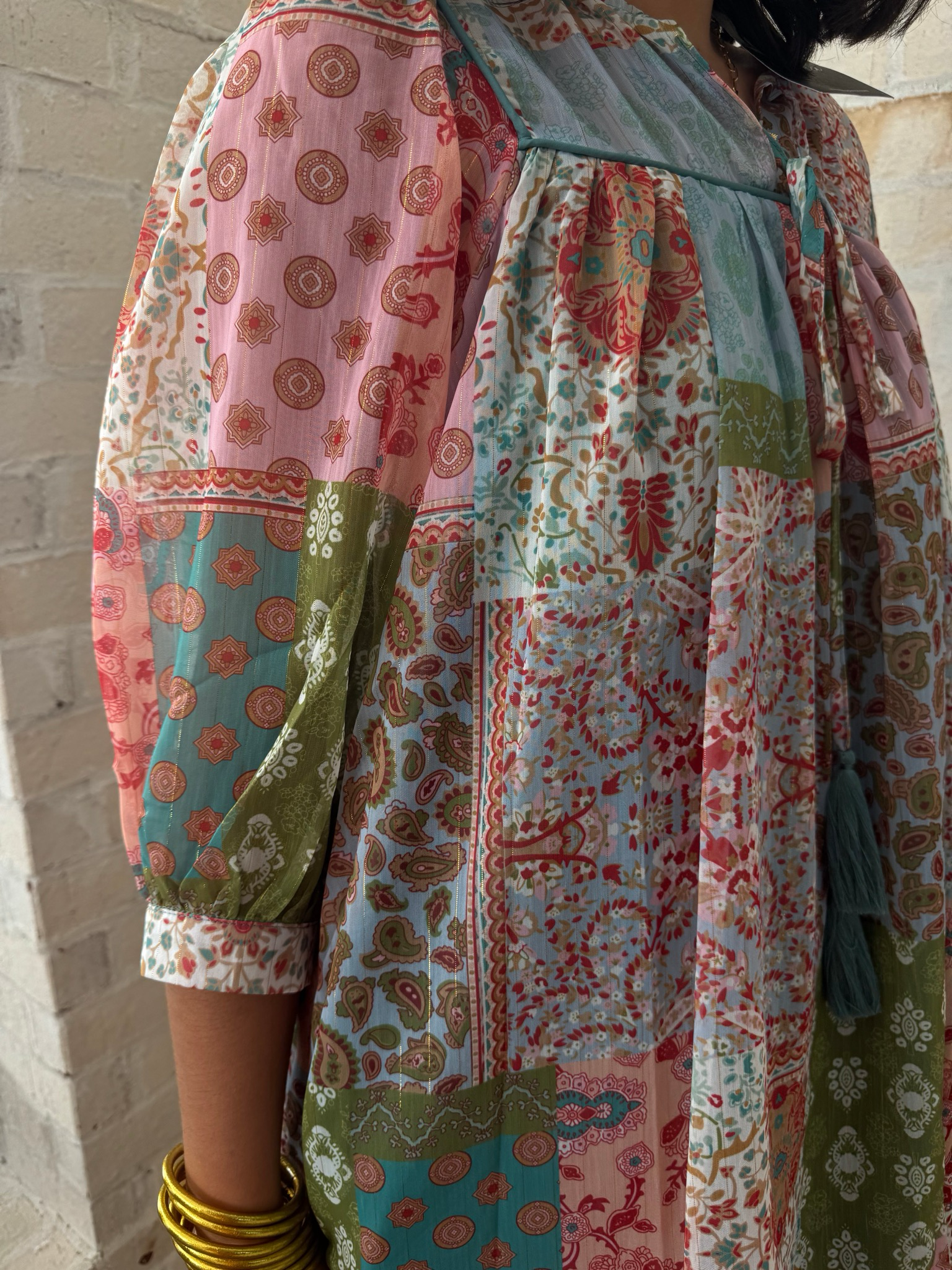 Patchwork Mini Dress