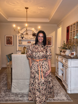 Paisley Print Midi Dress