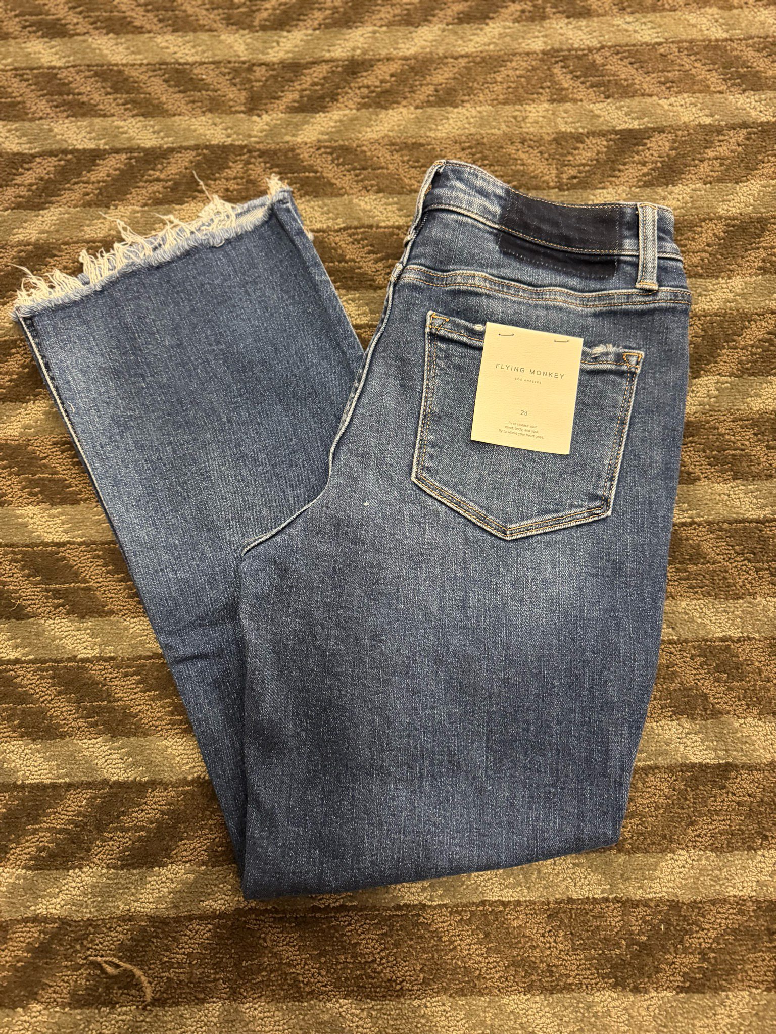 Flying Monkey Cropped Jeans
