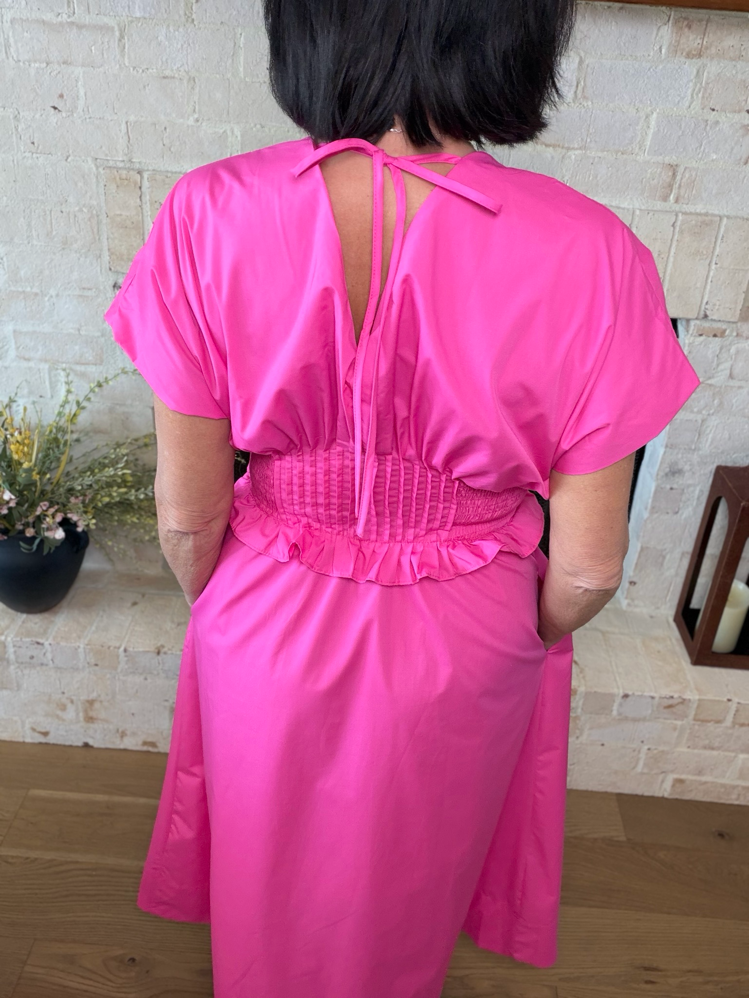 Entro Hot Pink Maxi Dress