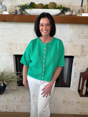 Green Button Down Sweater