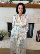 Print Button Down Maxi Dress