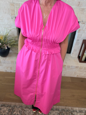 Entro Hot Pink Maxi Dress