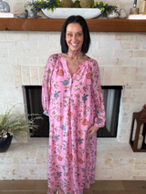 Entro Pink Floral Maxi