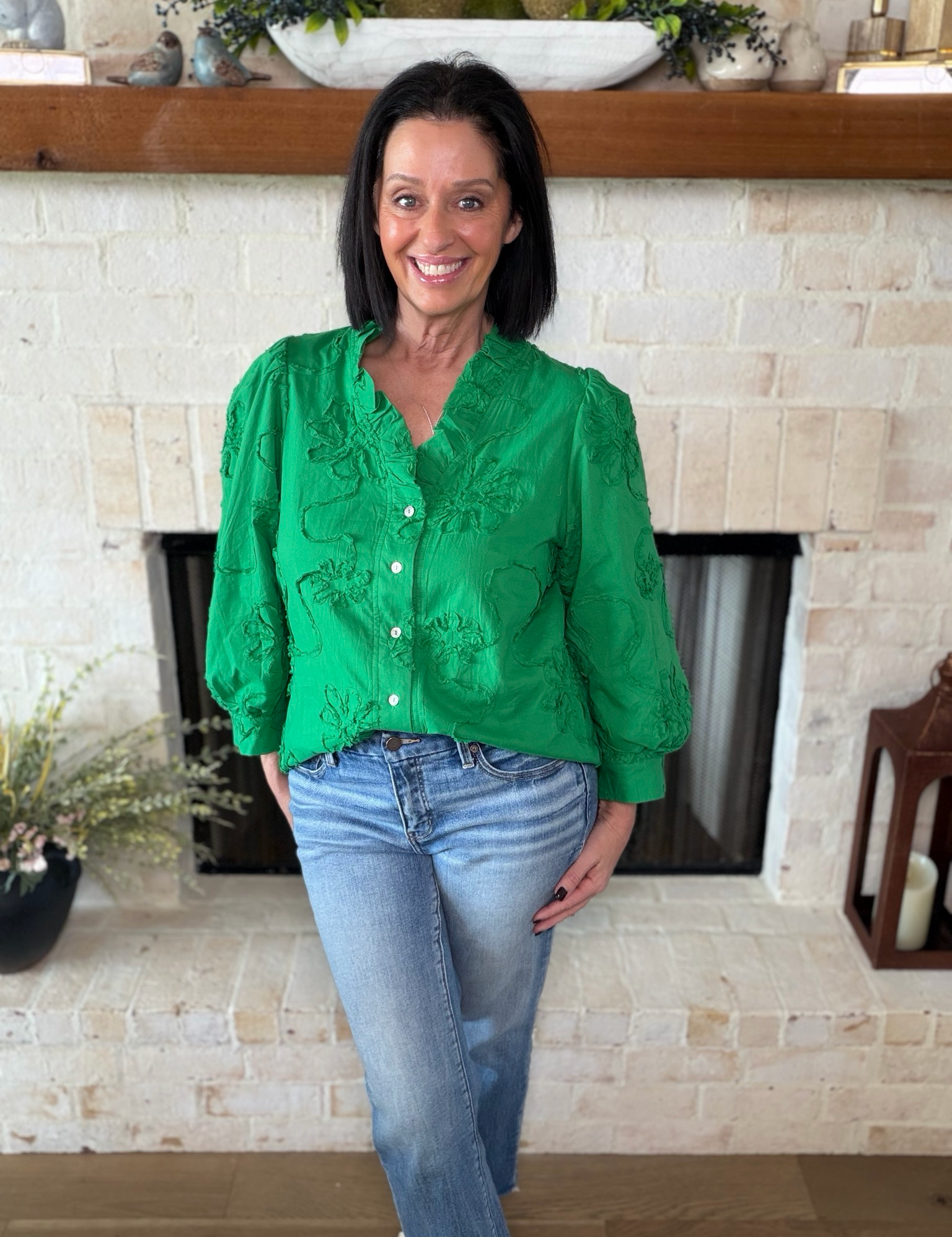 Kelly Green Top