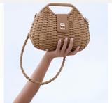 Straw Style Woven Hand Bag