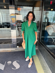 Country Club Green Midi Dress