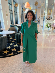 Country Club Green Midi Dress