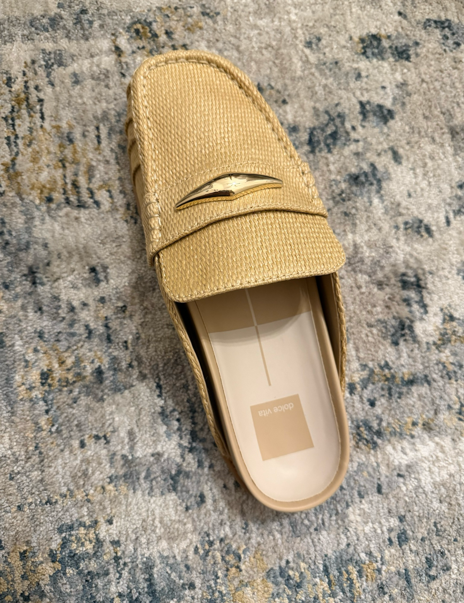 Dolce Vita Jodero Lt Natural Raffia Slide