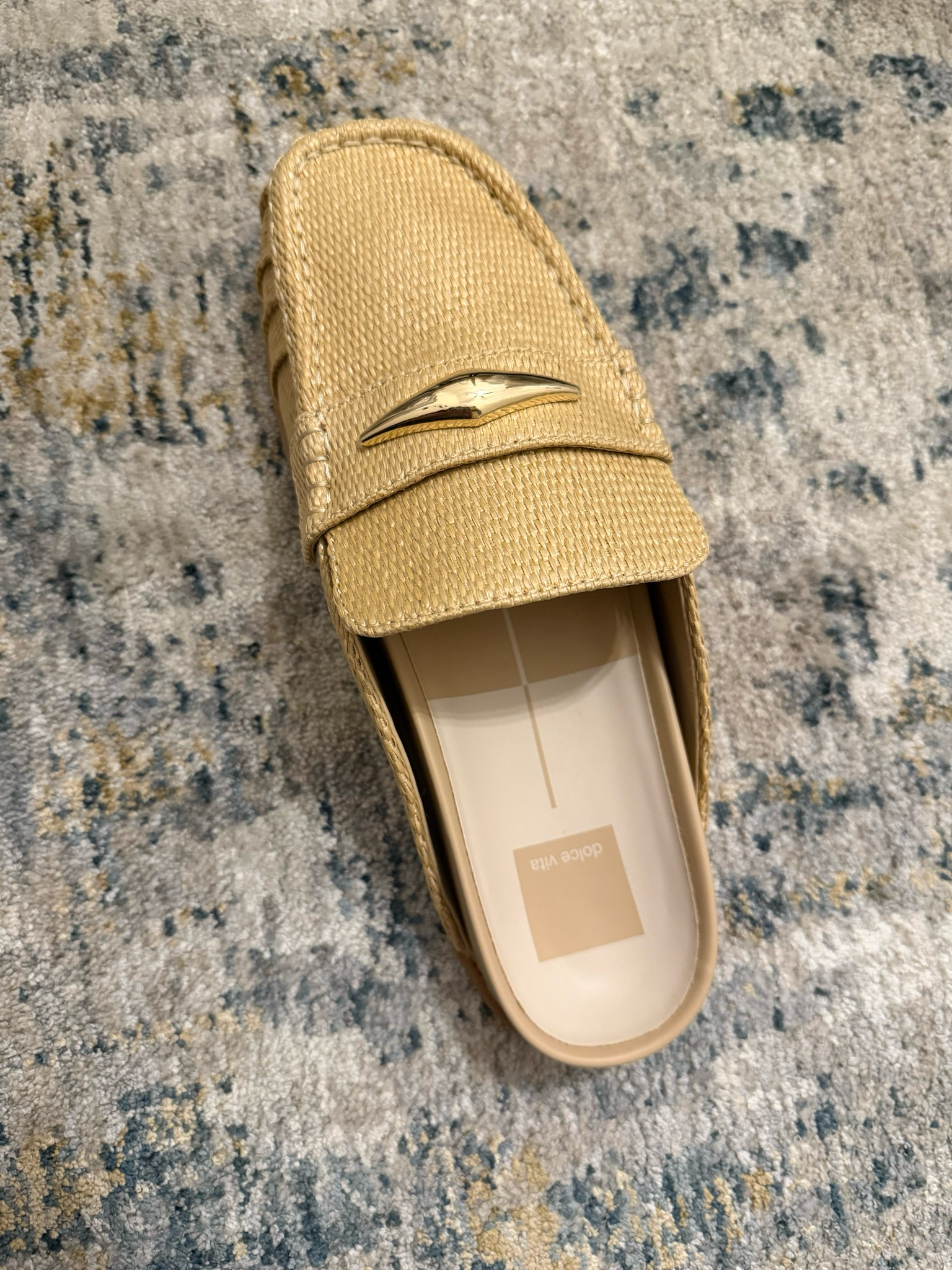 Dolce Vita Jodero Lt Natural Raffia Slide