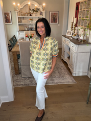 Yellow Print Top